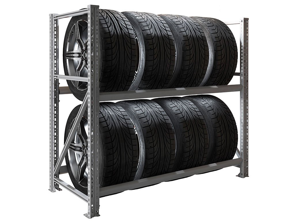 Стеллаж MS Pro 1200/1353x606 стационарный для хранения 8 шин *